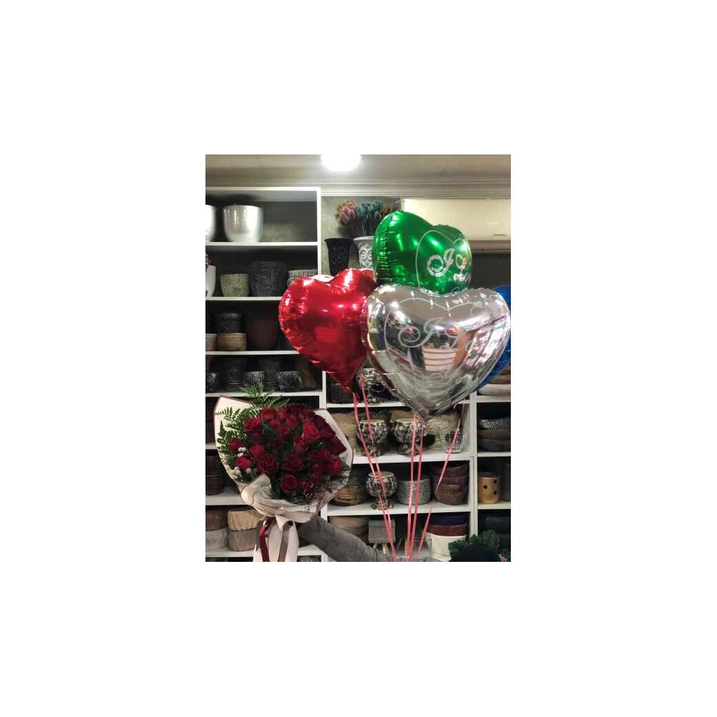 GÜL BUKETİ VE HELYUM BALON 3